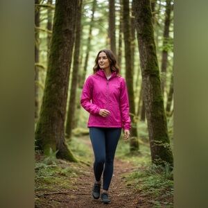 Columbia Omni-Shield Hot Pink Rain Jacket